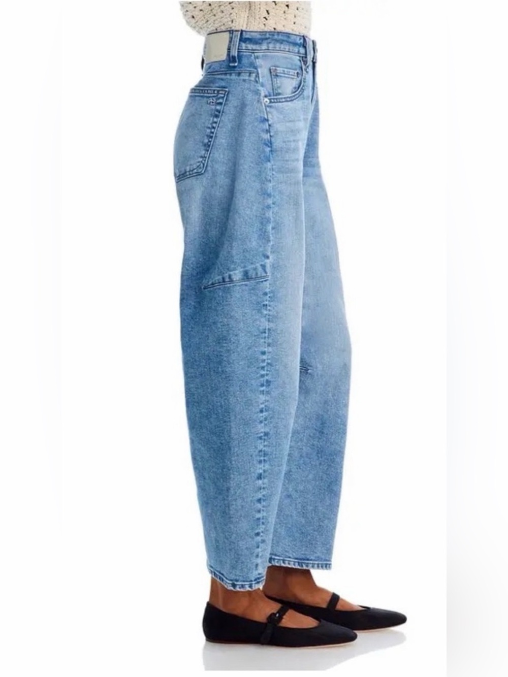 NWT Rag & Bone Charlie High Rise Barrel Jeans Jalen-27-MSRP $278 - Picture 2 of 16